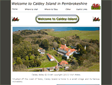 Tablet Screenshot of caldey-island.com